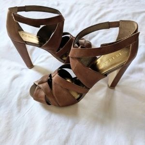 BCBG New Leather Strappy Heels